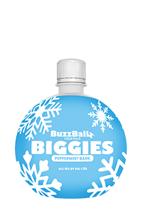 Buzzballz Snowglobe Peppermint Bark Biggie Cocktail (Case of 3 Bottles)