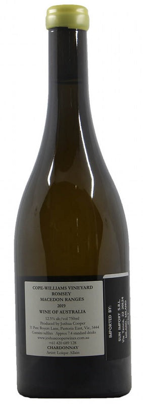 Joshua Cooper Chardonnay Cope Williams Vineyard Macedon Ranges 2019