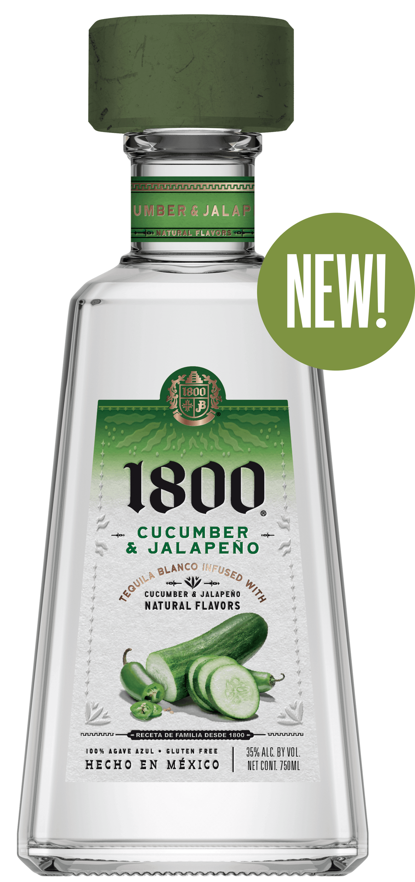 1800 Cucumber & Jalapeño Tequila