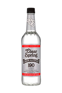 Clear Spring Grain Alcohol 190pf