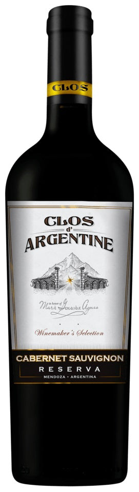 CLOS D'ARGENTINE CABERNET SAUVIGNON RESERVA 2016 (Case only)