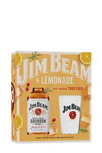 Jim Beam White Label Pint Glass (Case of 6 Bottles)