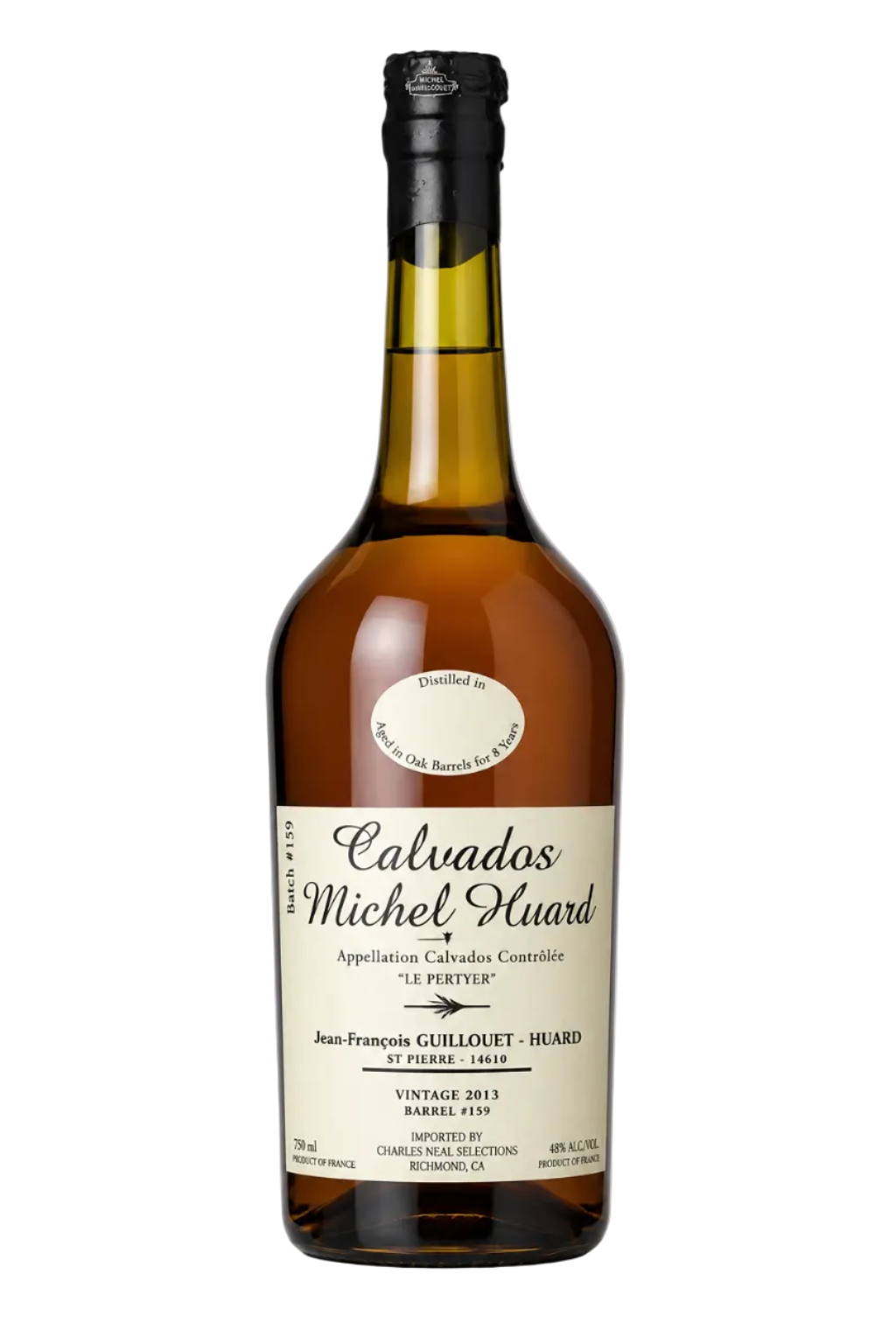 Vintage Calvados, 2013, Barrel #159, Michel Huard-Guillouet