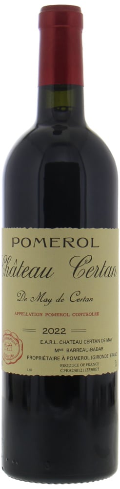 Chateau Certan de May Pomerol 2022