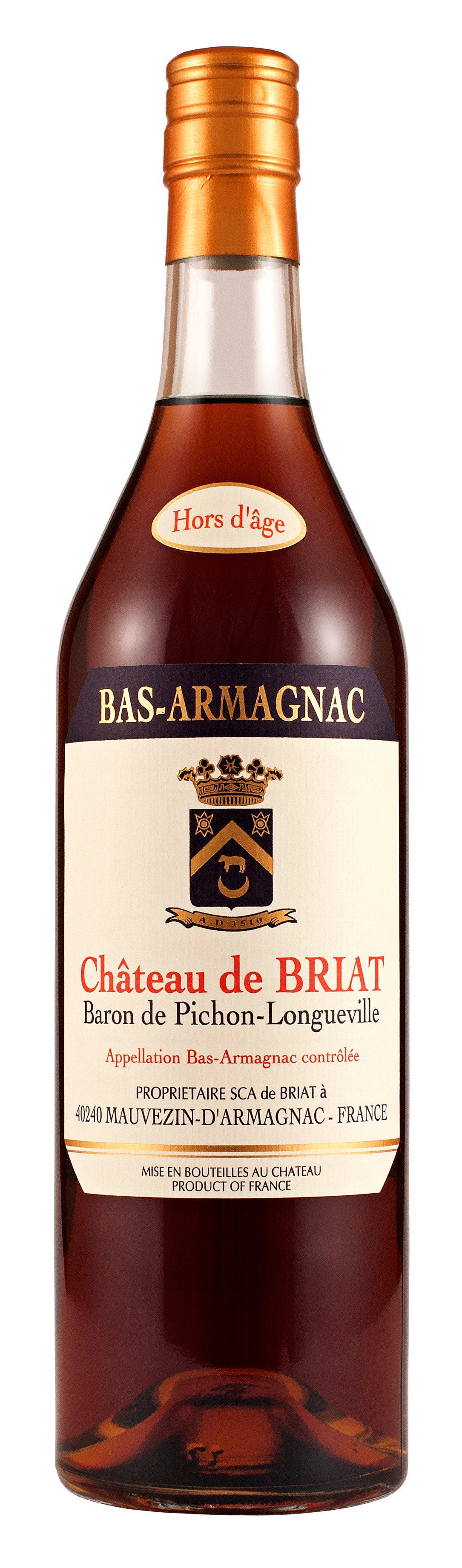 Armagnac, 'Hors d'Age', Chateau de Briat