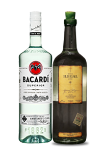 Ilegal Mezcal Joven/Bacardi Superior Combo (2+1)