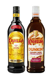 Kahlua Dunkin Caramel Swirl Cream/Coffee Liqueur Combo (6+1)