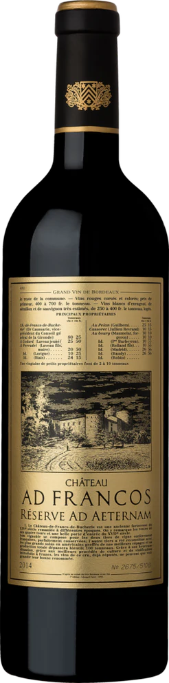 Chateau Ad Francos Cotes de Bordeaux Reserve Ad Aeternam