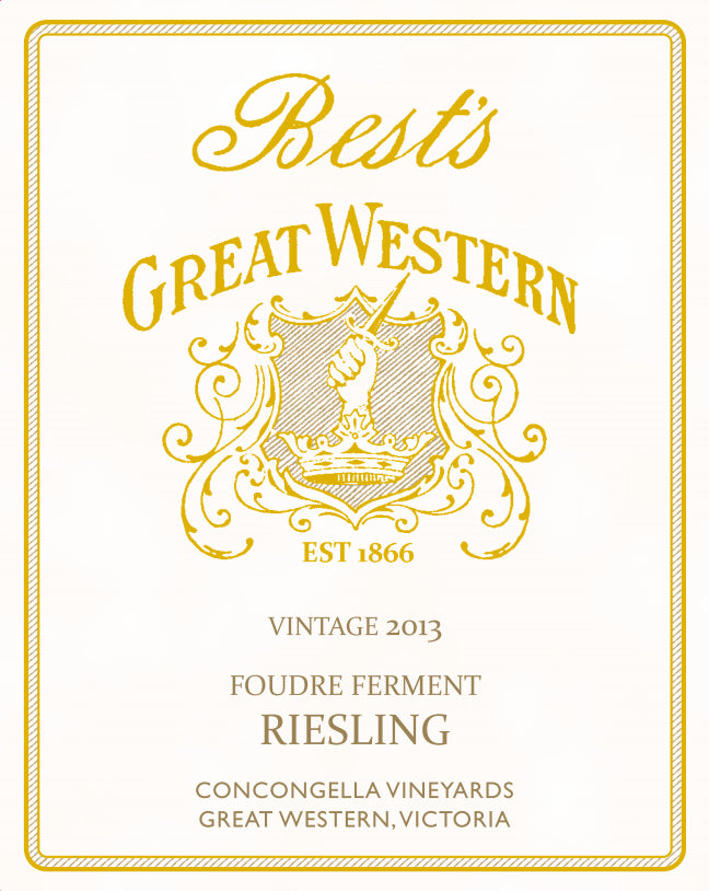 Riesling, 'Foudre Ferment', Best's Great Western 2022