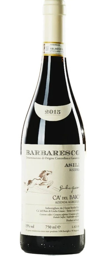 Ca' Del Baio Barbaresco Asili Riserva 2015 (Case only)