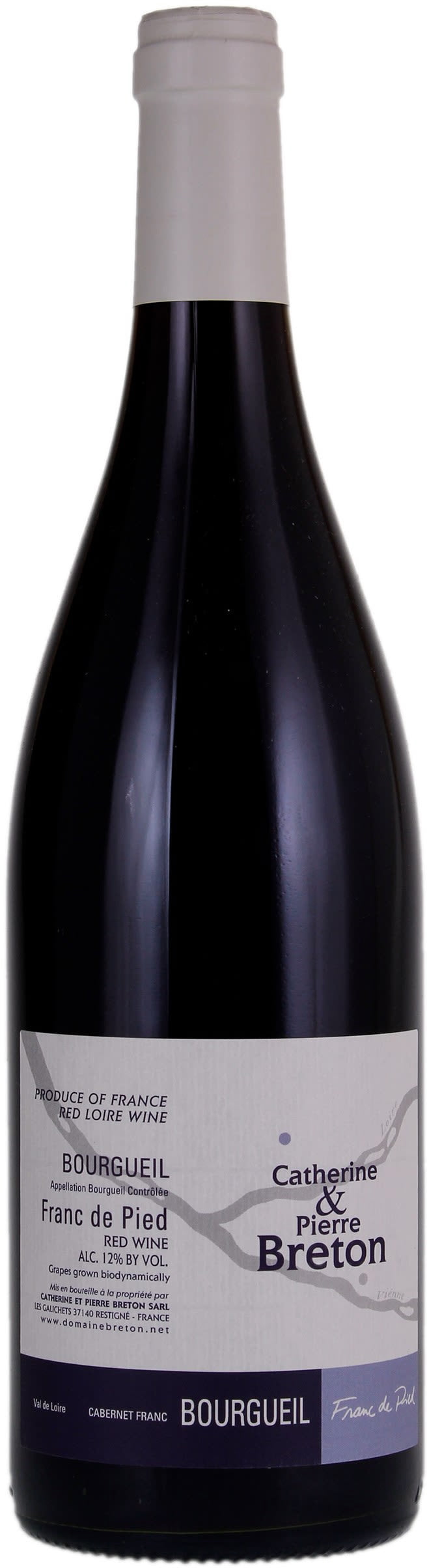 Catherine et Pierre Breton Bourgeuil Franc de Pied 2020 (Case only)