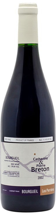 Catherine et Pierre Breton Bourgeuil Les Perrières 2002 (Case only)