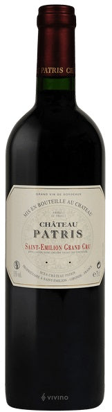 Château Patris Saint-Émilion Grand Cru 2015