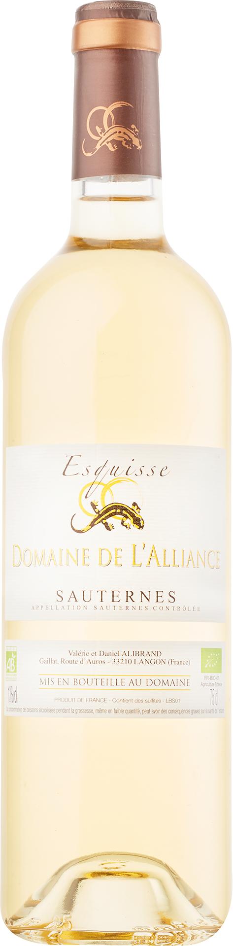 Domaine de l'Alliance Sauternes Esquisse 2019 (Case only)