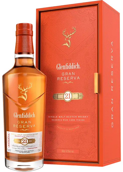 Glenfiddich 21 Year Old Gran Reserva Rum Cask Finish Single Malt Scotch Whisky
