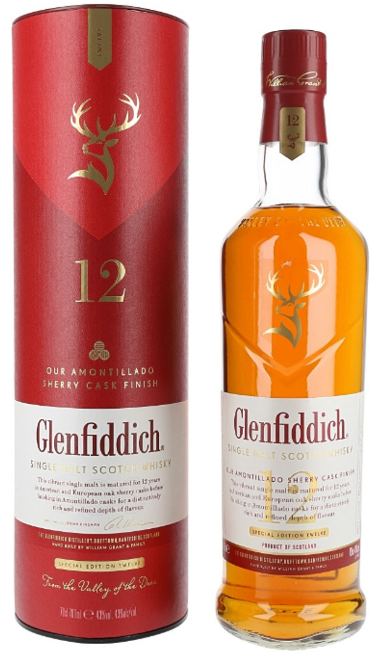 Glenfiddich 12 Year Old Single Malt Whisky 750ml