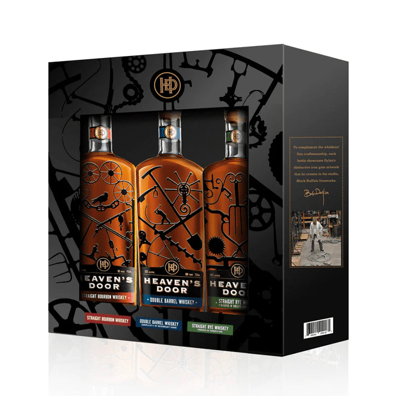 Heaven's Door Trilogy Whiskey Collection 3-Pack Gift Set