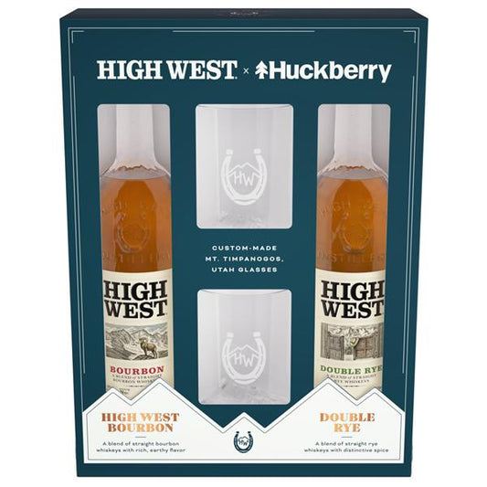 High West Distillery WHISKEY HOLIDAY VARIETY PACK w/2 Glasses SET