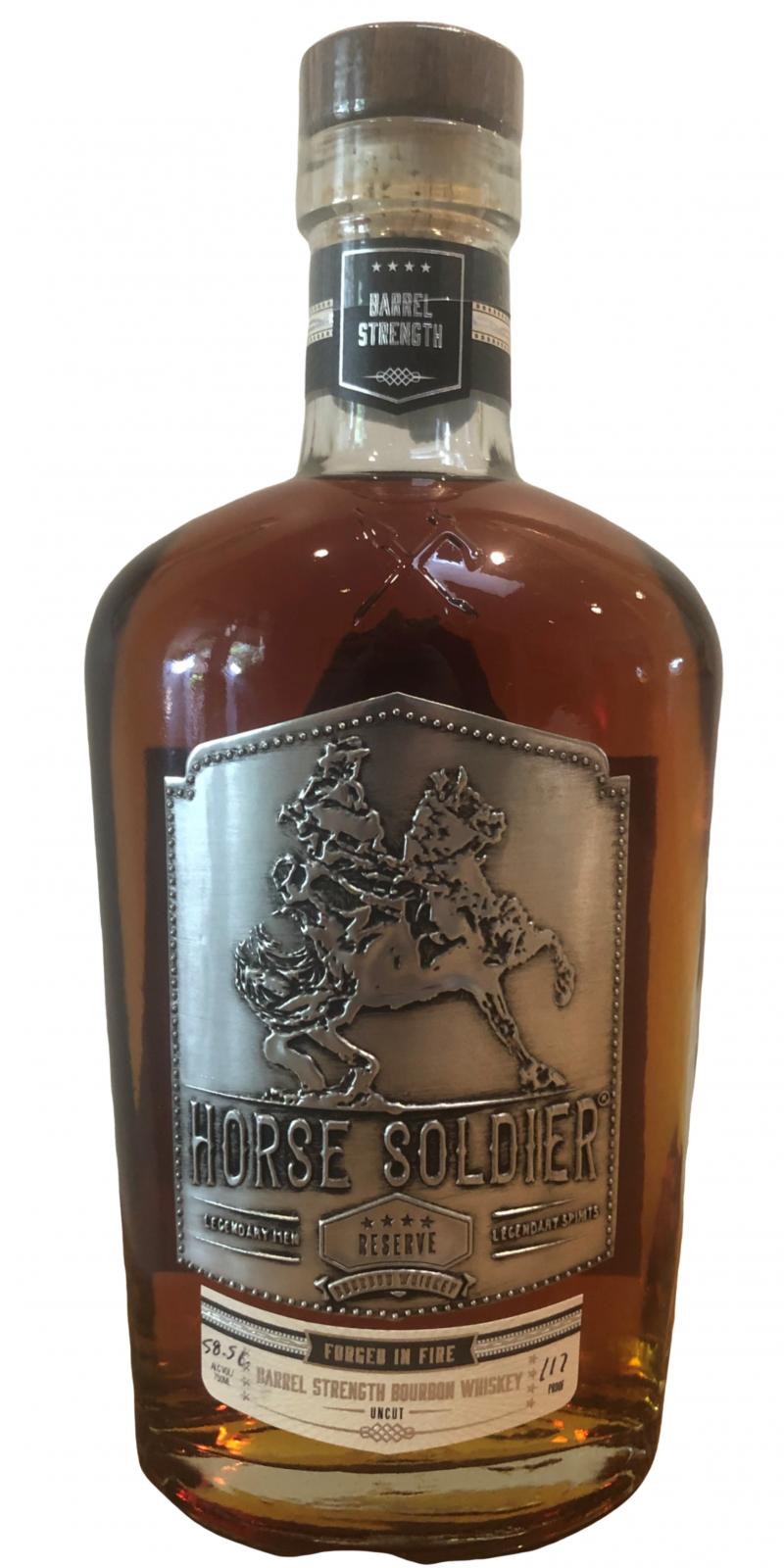 Horse Soldier Barrel Strength Bourbon Whiskey