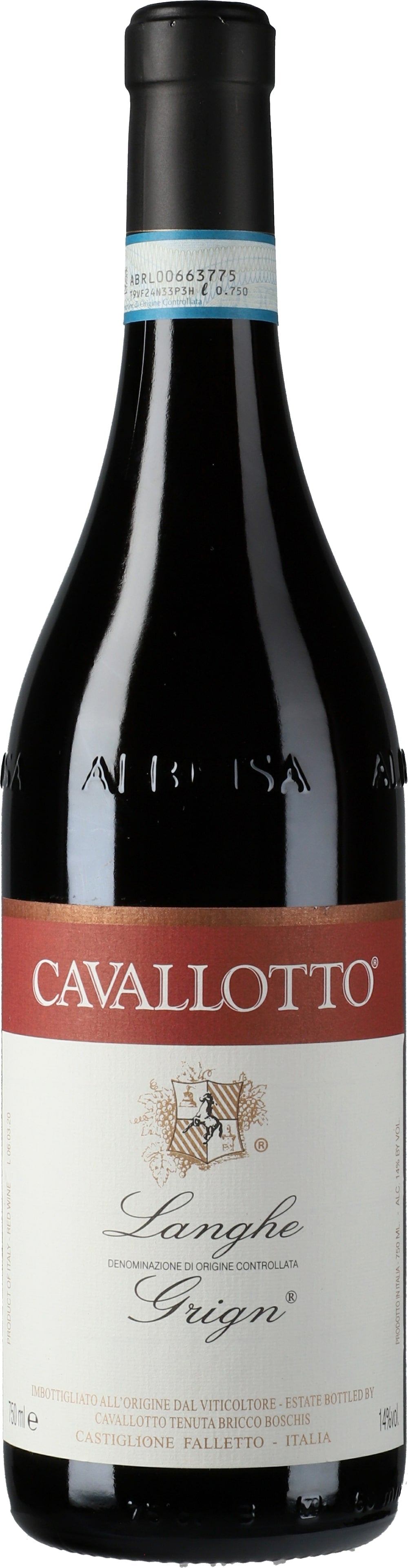 Langhe Grignolino 'Grign', Cavallotto 2023