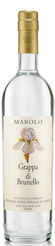 Marolo Grappa Brunello Hand Blown Still Bottle NV 375-6