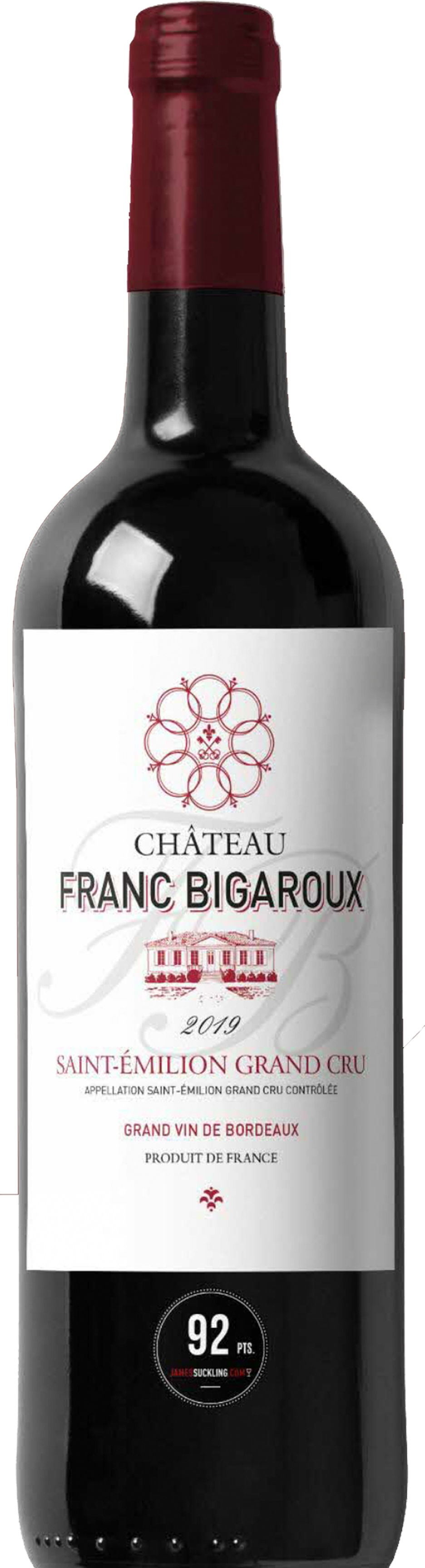 Chateau Franc Bigaroux Saint Emilion Grand Cru 2019 (Case Only)