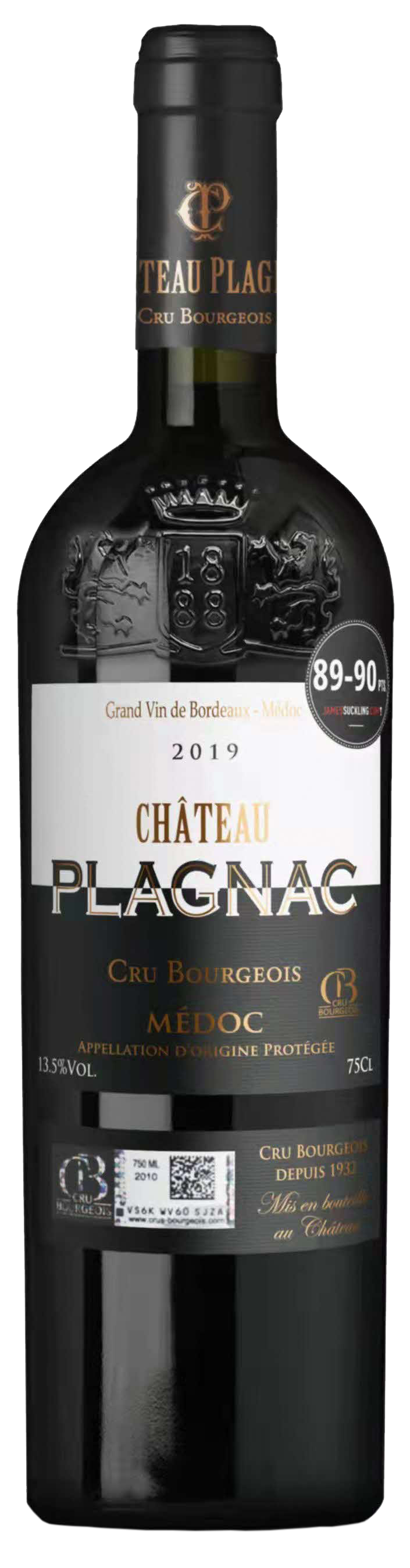 Chateau Plagnac Cru Bourgeois Aop Medoc 2019 (Case Only)
