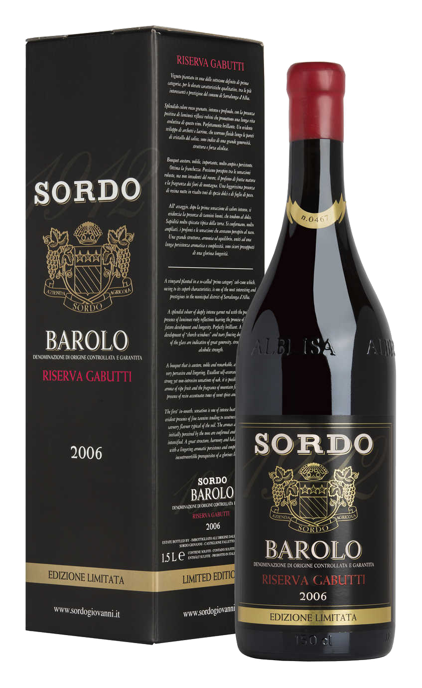 Sordo Barolo Gabutti Limited Ed 2006 (Case Only)