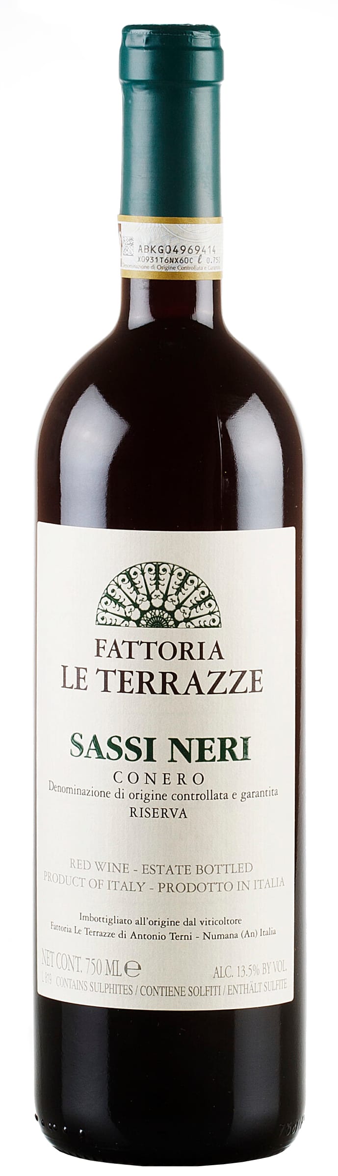 Rosso Conero Riserva 'Sassi Neri', Le Terrazze 2019