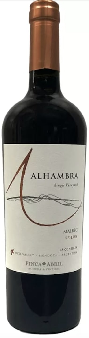 Alhambra Malbec Reserva Valle de Uco 2019 12x750ml 2019