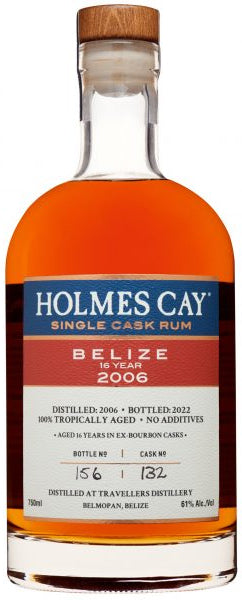 Single Cask Rum, 'Belize - Travellers 2006 - 16 Year', Holmes Cay 2006