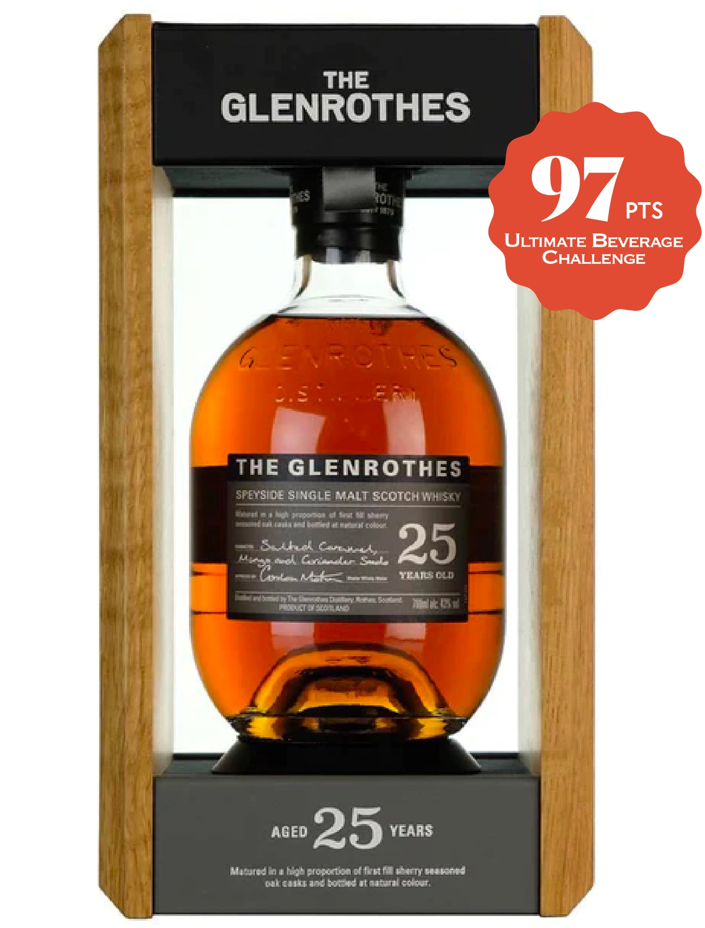 The Glenrothes 25 Year Old Single Malt Scotch Whisky
