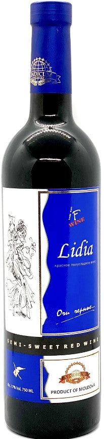 Vindicum Lidia Red Semi-Sweet Wine, 750ml/12 (Case only)