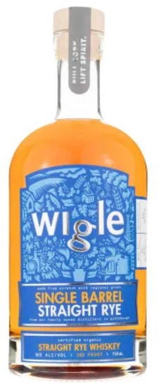 Wigle Single Barrel Straight Rye Whiskey 6x750ml