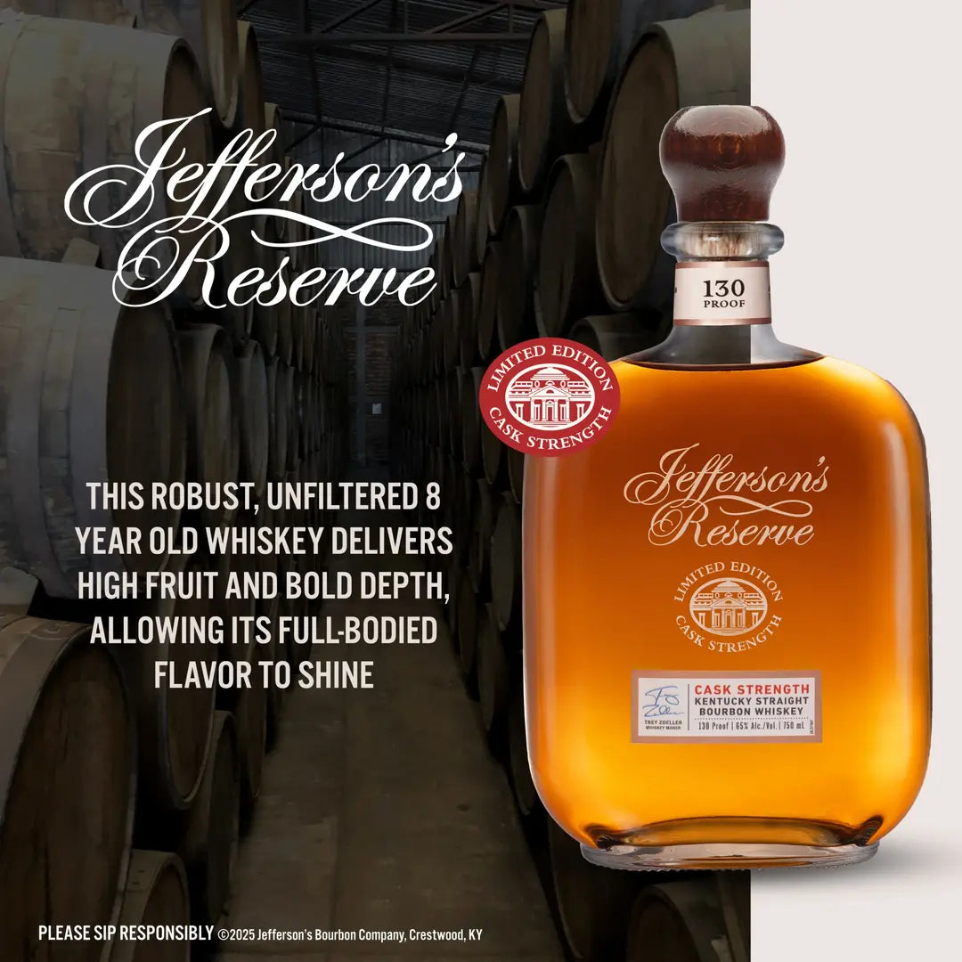 Jefferson's Reserve Cask Strength Kentucky Straight Bourbon Whiskey