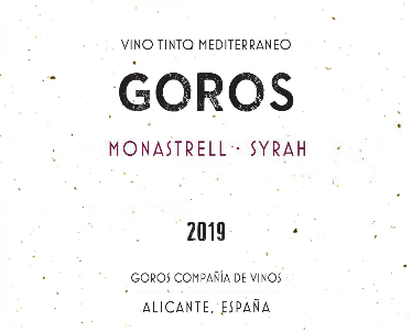 Alicante Monastrell/Syrah, Goros 2019