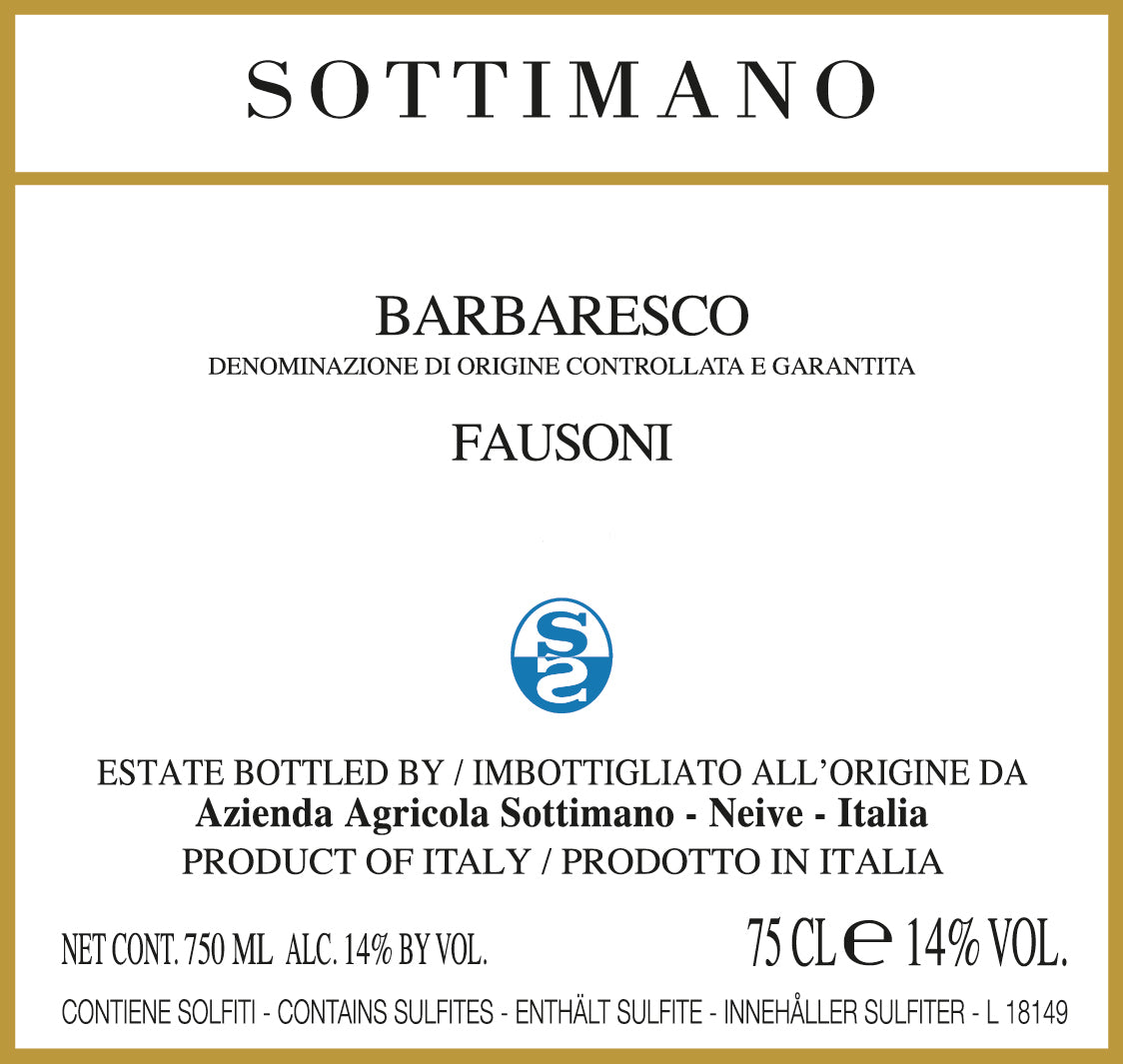 Barbaresco 'Fausoni', Sottimano 2021