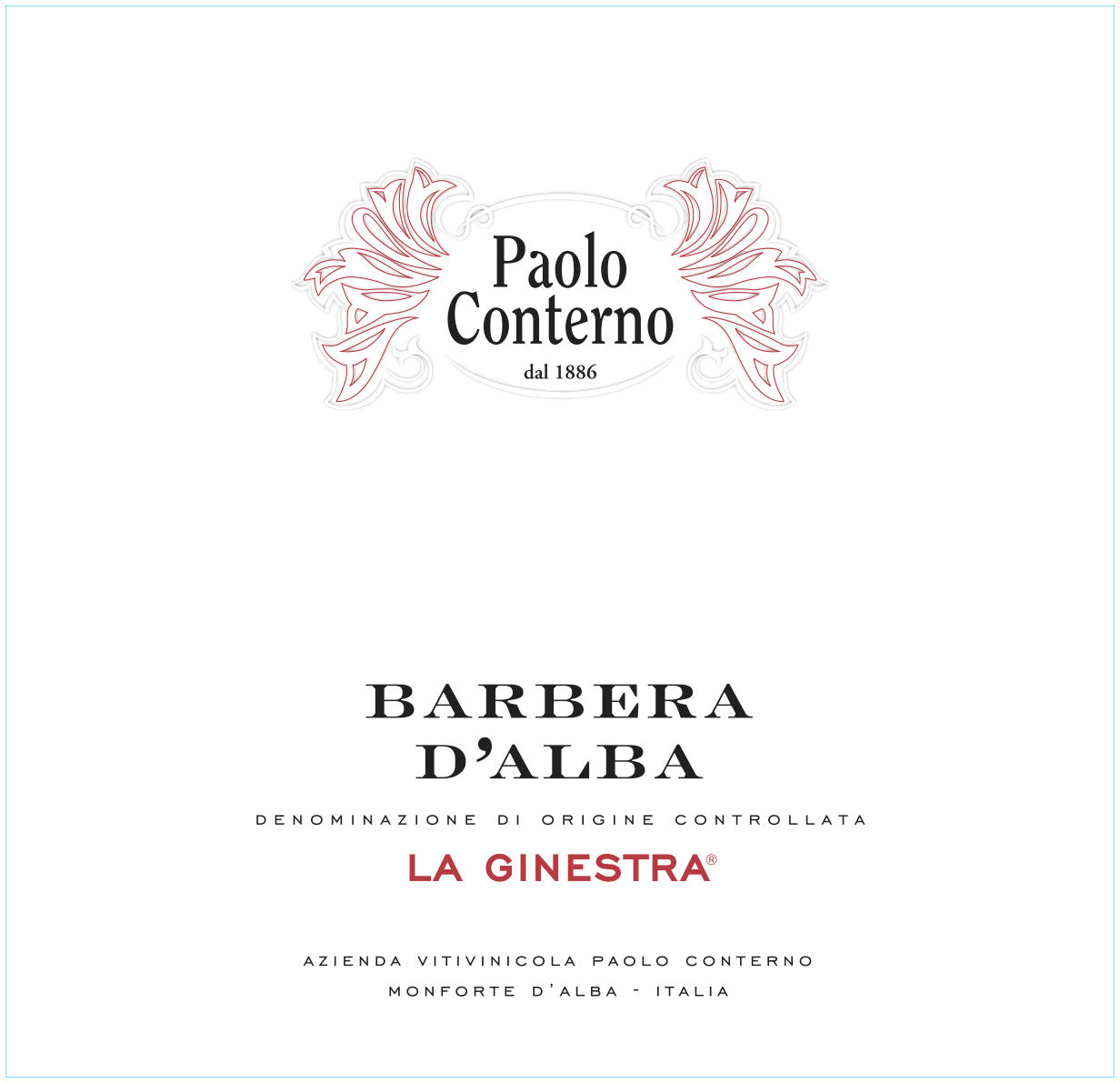Barbera d'Alba 'La Ginestra', Paolo Conterno