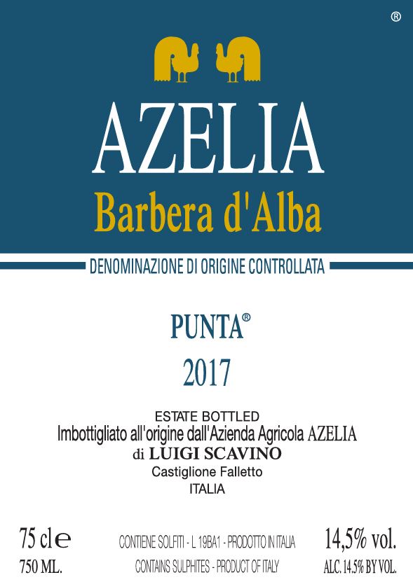 Barbera d'Alba 'Punta', Azelia 2023