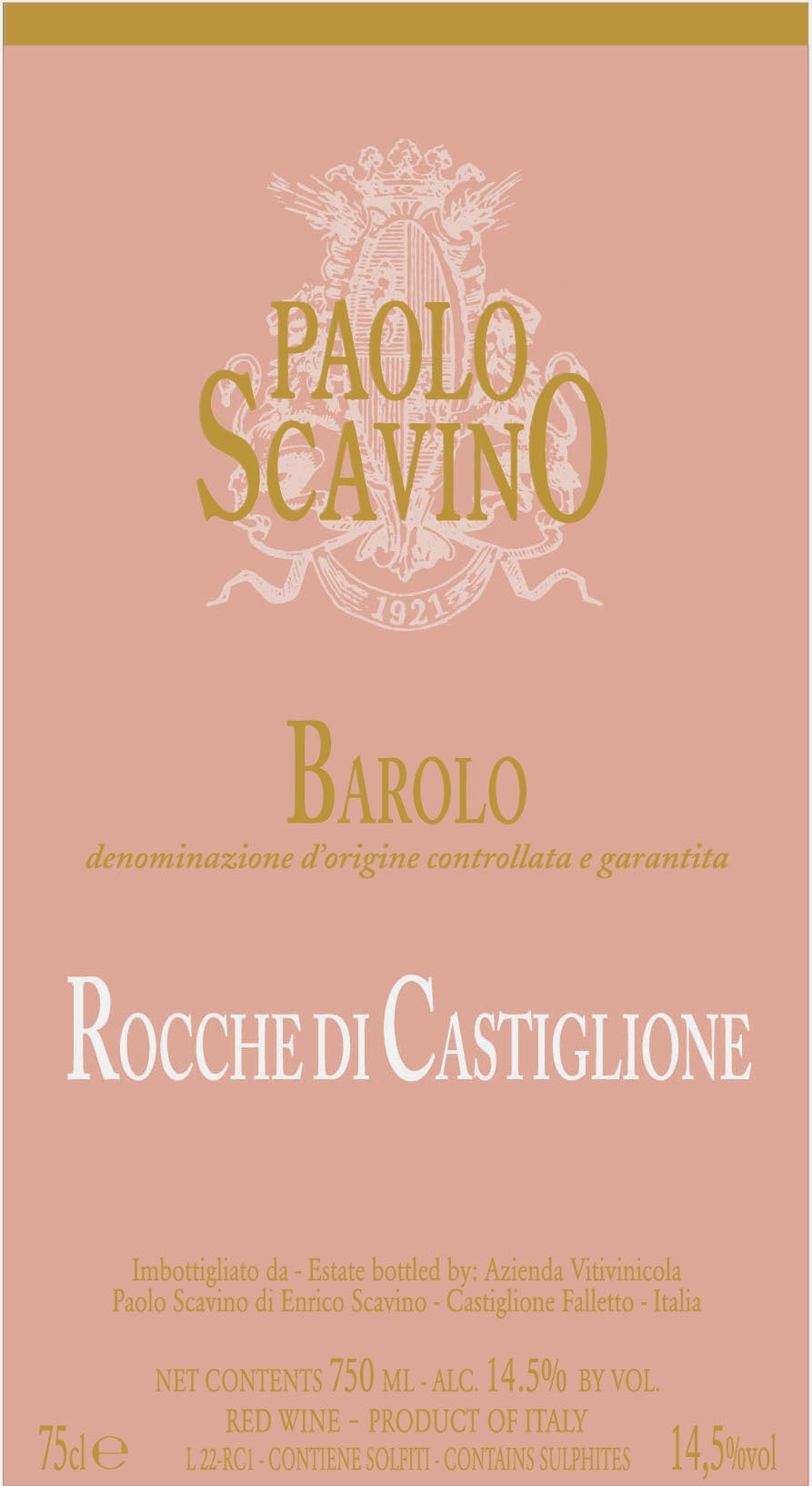 Barolo 'Rocche Di Castiglione', Paolo Scavino 2020