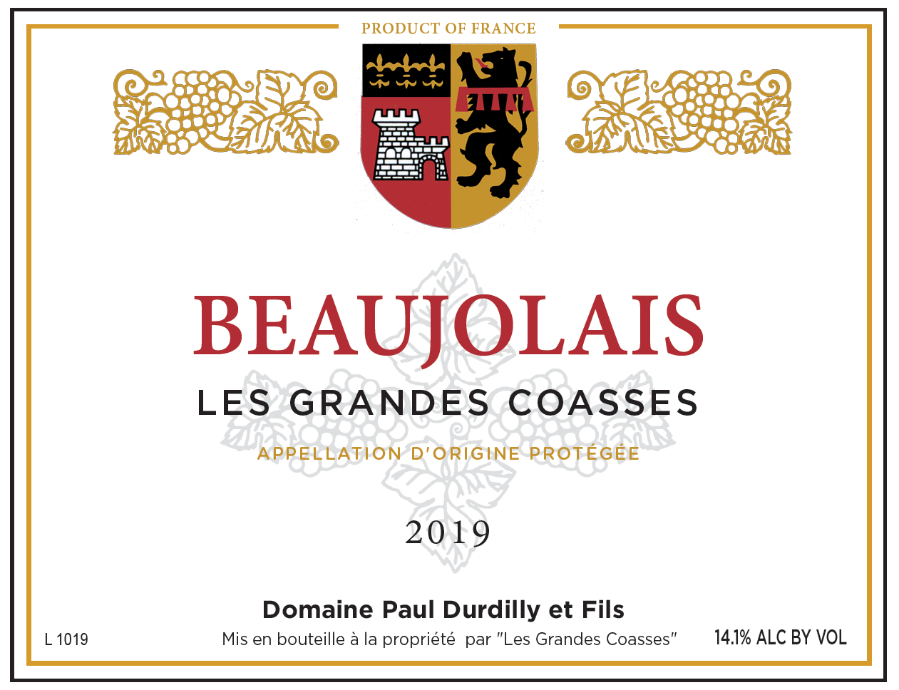 Beaujolais "Les Grandes Coasses", Paul Durdilly