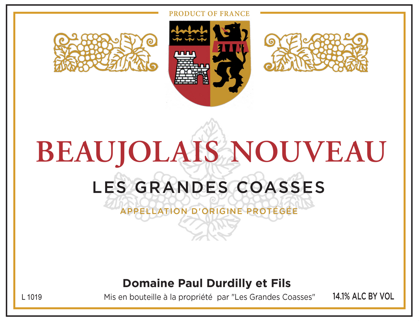 Beaujolais Nouveau "Les Grandes Coasses", Paul Durdilly