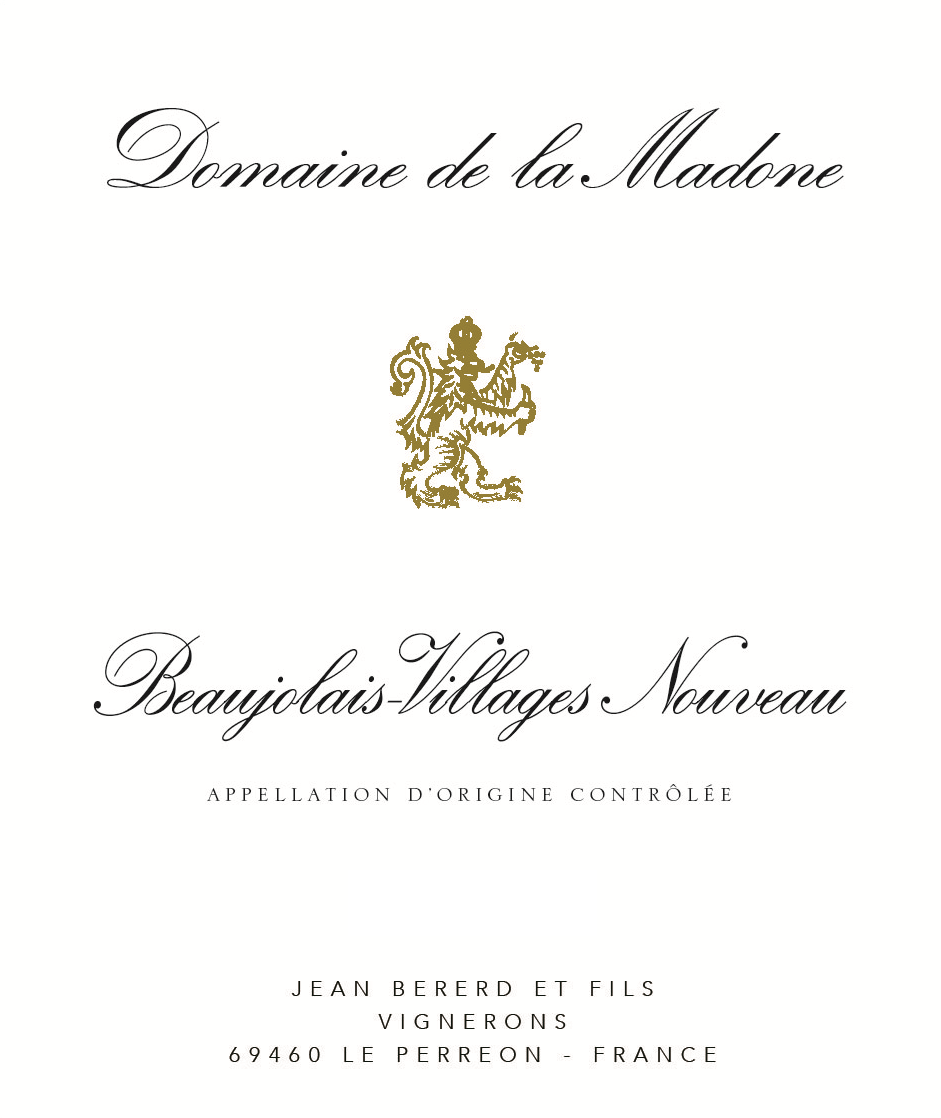Beaujolais-Villages Nouveau "Perreon", Domaine Madone