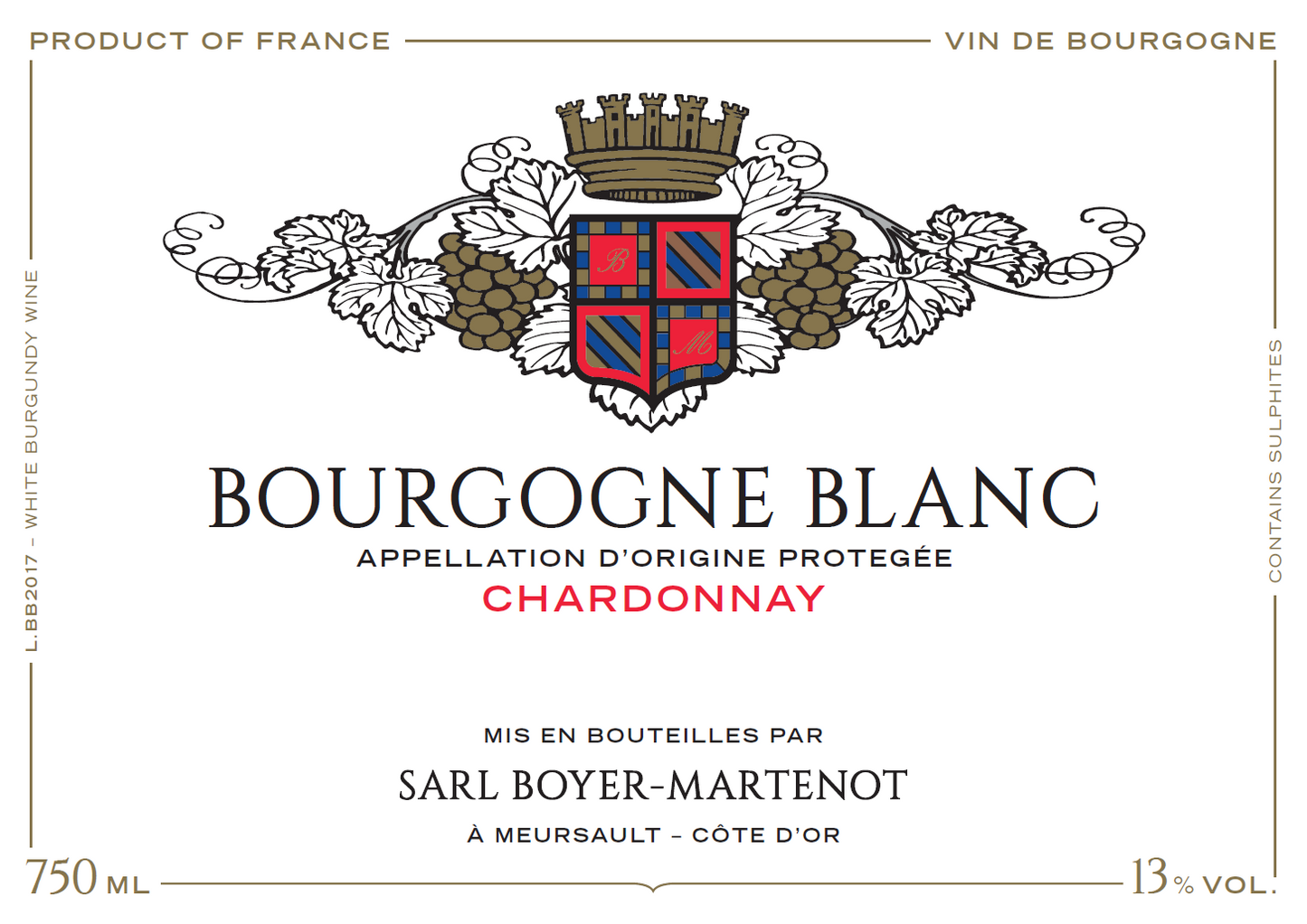 Bourgogne Blanc, Boyer-Martenot 2022