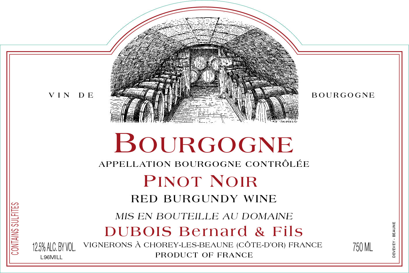 Bourgogne Rouge, Domaine Bernard Dubois