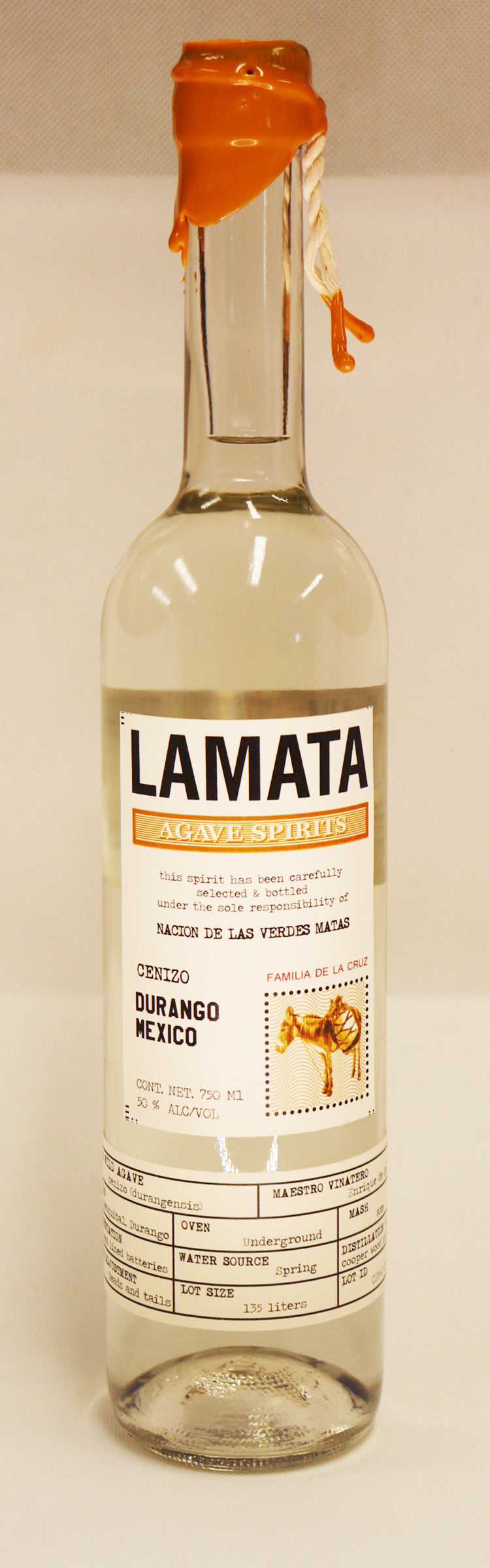 Destilado De Agave, Cenizo, 'Durango', Lamata