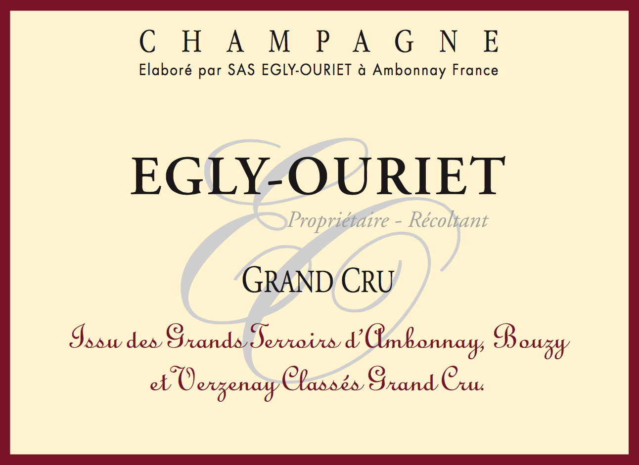 Grand Cru Extra Brut, Champagne Egly-Ouriet