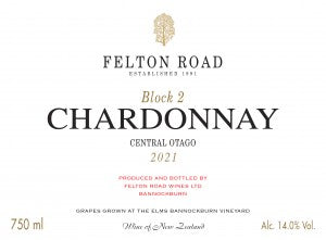 Chardonnay 'Block 2', Felton Road 2024