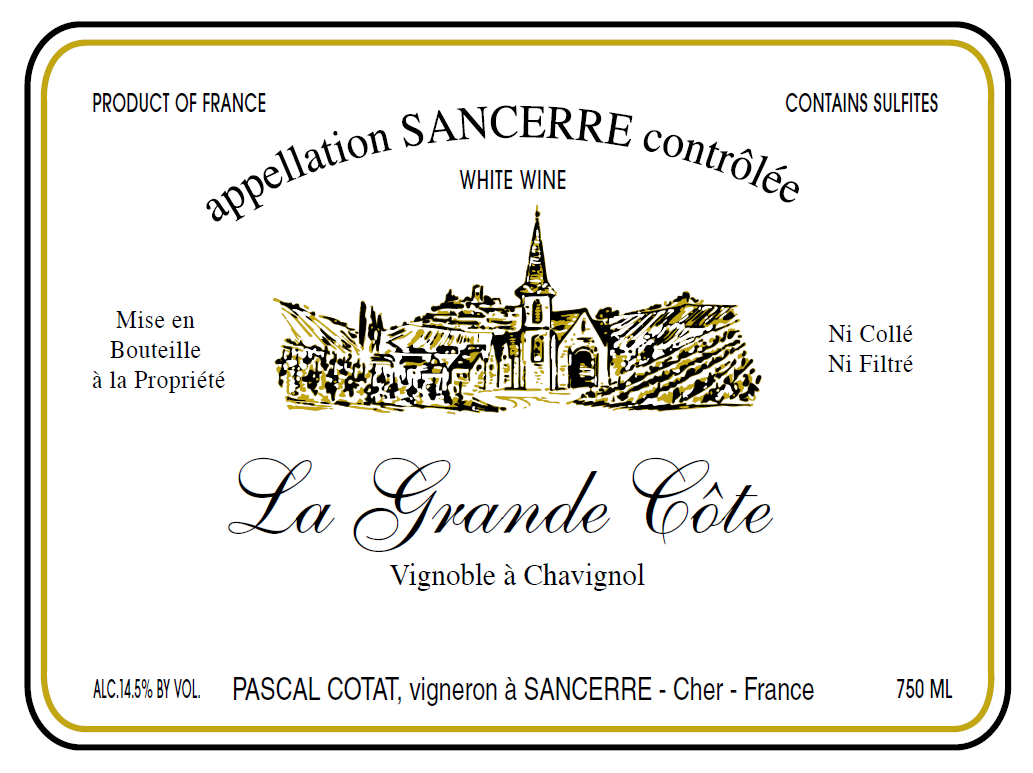Chavignol "La Grande Cote", Pascal Cotat 2023