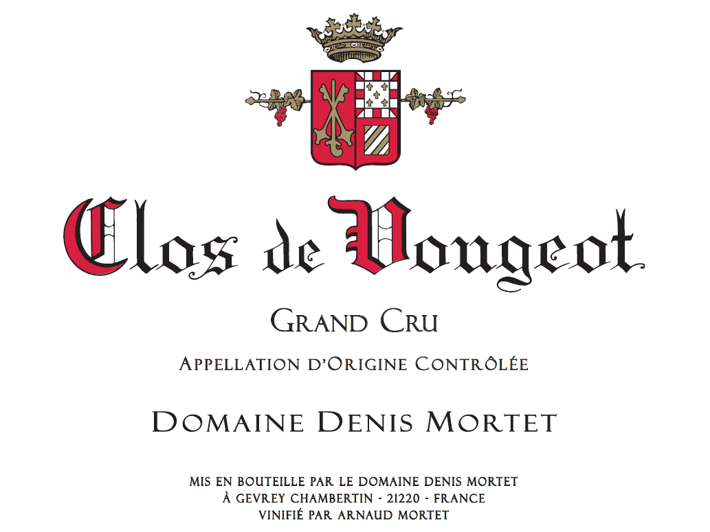 Clos De Vougeot Grand Cru, Domaine Denis Mortet 2023
